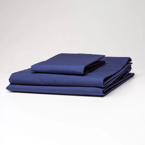 Weavers Single Flat Sheet - Navy