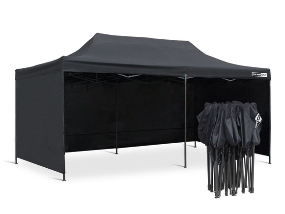 ToughOut Breeze Gazebo 3x6m - Black