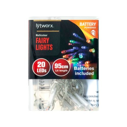 Lytworx 20LED Fairylight Multi - Battery