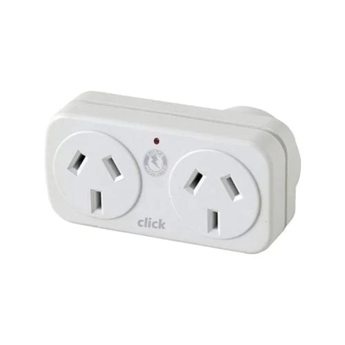 Click Double Adaptor - Surge Protector