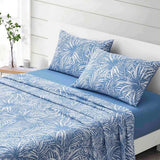 Sheet Set Blue Palm - Queen