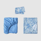 Sheet Set Blue Palm - Queen