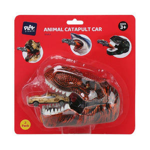 Play Studio Diecast Animal Catapult Car 2PK